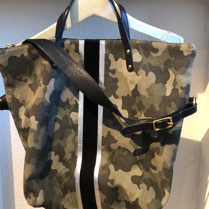 Kempton & Co NYC  camo suede tote bag
